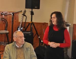 Nekdanji učitelj Jože Seyfried in Judita Methans Šarlah